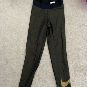 Nike gold leggings size XS